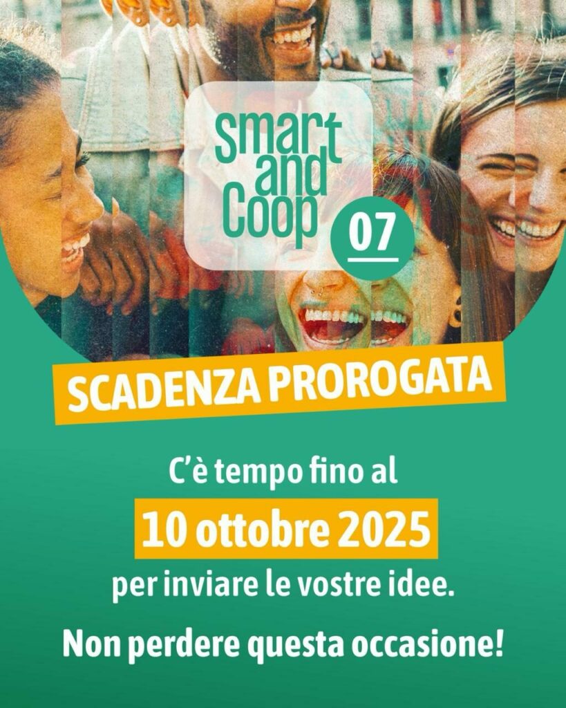 Smart and coop: prorogato al 10 ottobre il termine per partecipare 3 proroga smart and Coop