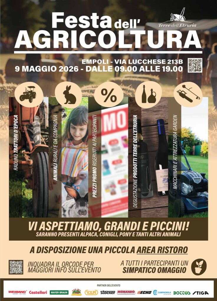 Festa dell'Agricoltura: a Empoli il 9 maggio una giornata di eventi 3 Festa Agricoltura Empoli Terre dell'Etruria locandina 9 maggio