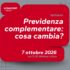 Webinar Previdenza complementare 7 ottobre
